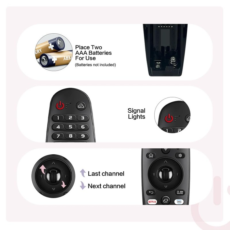 Voice Magic Remote Control Replacement for LG Smart TVs with