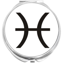 NewCharms Pisces Zodiac Compact with Mirrors - Perfect for your Pocket or Purse