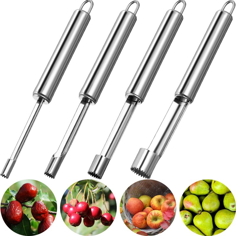 Apple Corer with Stainless Steel Blade, Practical Core Cutter with