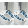 2Pairs Thick Warm Cushioned Toilet Seat Cover | Stick-On Washable