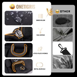 ONETIGRIS IFAK Molle Pouch - Tactical First Aid Bag Medical Admin Pouches Trauma Kit Bag EMT MED Belt Backpack with D-Ring Hook for Outdoor Activities and Emergency Uses (Empty Bag)