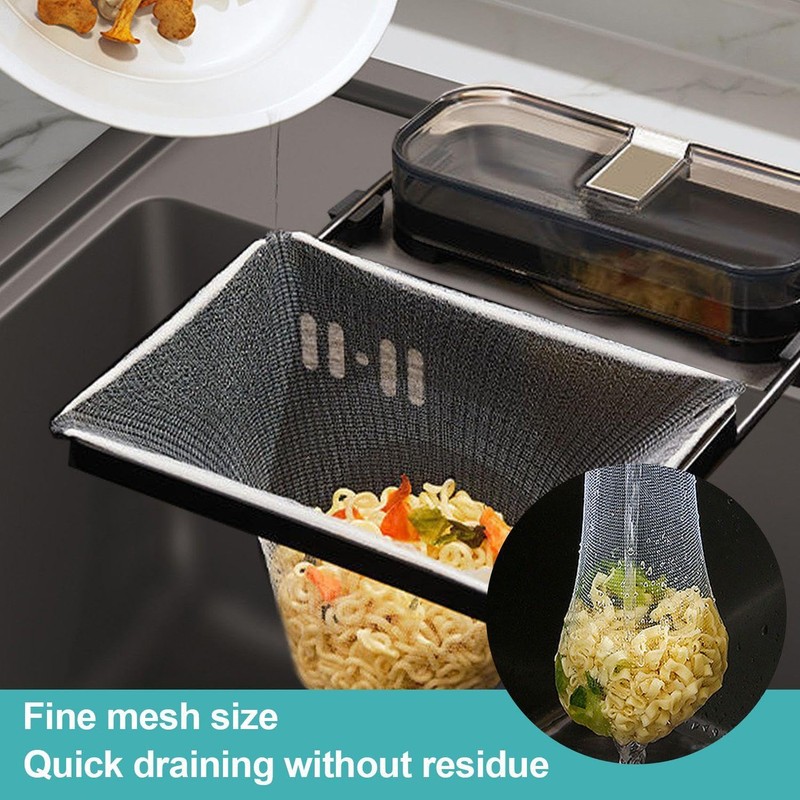 CVDYWDJIE 1 Piece Sink Strainer Holder and 100 Pieces Strainer,