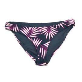 Womens Swim Macaw Palm Nazare Full-Coverage Bikini Bottom, Slate, Xs
