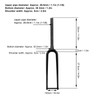 Carbon Fiber Road Bike Front Fork Bicycle Front Fork for