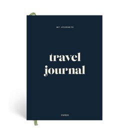 Papier A5 Hardback Travel Journal - New Horizons Print | Hardcover Vacation Trip Itinerary Planner & Memory Scrapbook | Vacation Budget Plan, To-Do Lists & Packing List Organizer | Travel Diary