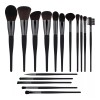 BS-Mall Juego De 16 Brochas De Maquillaje Negro