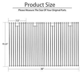 Bull Grill Grates Replacement for 16517 Bull 18248 LP, 18249 NG, Angus 47628, Brahma, Outlaw Steer Premium 69008,69009, Lonestar Select 87048,87049, 7 Burner Premium 18248, 18249, 4 Pack