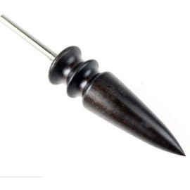 Pointed Tip Leather Burnishing Tool,Leather Edge Burnisher Leather Slicker Tool Set Burnishing Wheel of Leathercraft Supplies by INNETOC