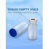 20ml Glass Vials for Injections, Self-Healing Injection Port, Sterile Empty