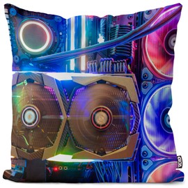 VOID Desktop Computer Gaming Kissenbezug Kissenhülle Sofakissen Kissen Deko Outdoor-Kissen Dekokissen, Kissen Größe:80 x 80 cm