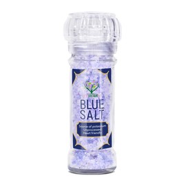 EUPHERBIA Blue Salt, Coarse, 3.5 Oz, Rare and Premium, Natural, Unprocessed, Potassium-Rich, Heart Friendly, Packed with Trace Minerals, Kosher Certified, 100g