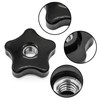 Wulankd 5 Pack Black 5/16"-18 Female Threaded 5 Star Shaped