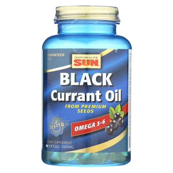 Health From The Sun Black Currant Oil 60 Sgels