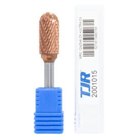 Ultra Co Coated Carbide Burr 12mm (Metric) Diameter with 6mm Metric Shank (Specially with Chipbreaker) TJR... (Ball Vase Cylinder)