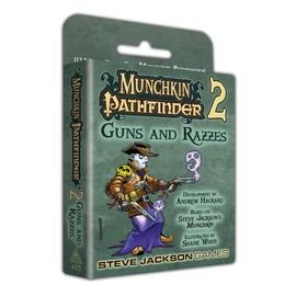 Munchkin Pathfinder 2 – Guns and Razzes Card Game (Expansion) | 112-Cards | Card Game for Adults, Kids & Family | Fantasy RPG | Ages 10+ | 3-6 Players | Play Time 120 Min | Steve Jackson Games