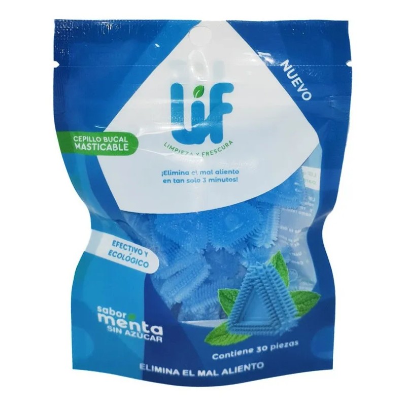 Lif pack 4 cepillo bucal masticable 30 unidades por paquete