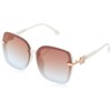 Jessica Simpson Women's J6112 Oversized Square Sunglasses with 100% Uv