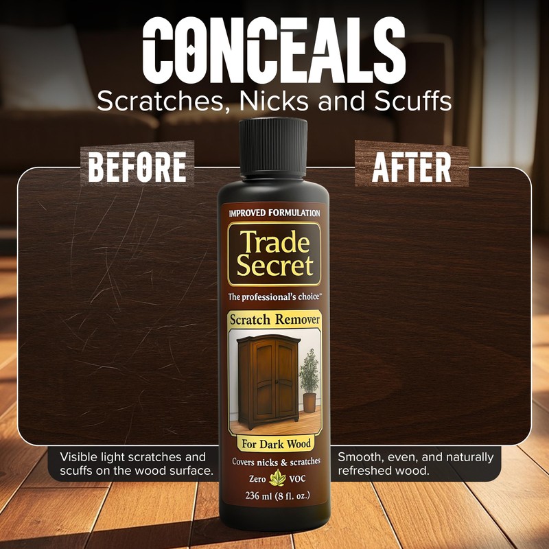 Trade Secret Scratch Concealer for Real Wood Furniture & Floors