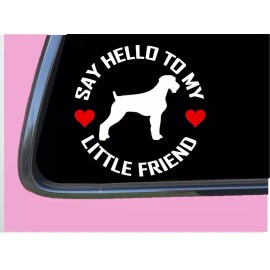 EZSTIK Wirehaired Pointer my Little Friend TP 1030 vinyl 6" Decal Sticker german wire