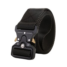 AIBEARTY Men's Tactical Nylon Belt Heavy Duty Webbing Belt Adjustable Military Style Quick Release Belts