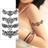 King Horse Tribal-12 Tattoo Stickers, Tribal Chain, 7 Types -