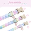 Faygarsle Pastel Butterfly Print Dog Collar, Adjustable with Quick-Release Buckle,