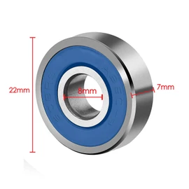 TRIXES 8 Frictionless Abec 9 Sealed Skateboard Roller Skate Bearings