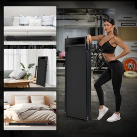 3 in 1 Portable Treadmill for Home and Office, Perfect Folding Treadmill, Remote Control and LED Display, 2.5 HP Lightweight Treadmills with Incline (Classic - D)