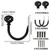 Meplait 2 Pack Curtain Holdbacks, Coin Lantern Curtain Holdbacks Curtain