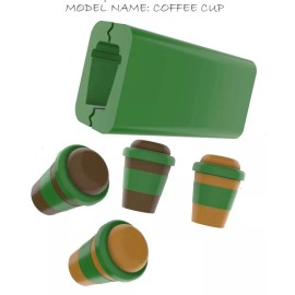 Polymer Clay COFFEE CUP Shape Bead Roller