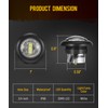 Partsam 10 Pcs 3/4" Strobe+Steady Marker Lights with Plug Dual