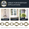 RCH Hardware CH-17-AB-3 Decorative Antique Solid Brass Chain for Hanging,