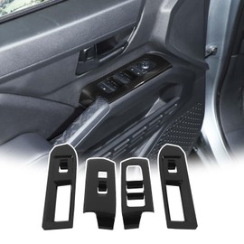 TOYCIDFG Window Control Switch Button Panel Cover Trim Compatible with Toyota Tacoma 2024 2025, Car Interior Decoration Accessories (Black)