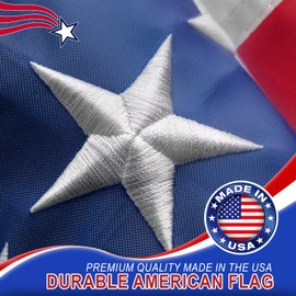 American Flags for Outside,3x5 American Flag Outdoor Heavy Duty Construction Built to Withstand High Wind,Usa Flag Fade Resistant,USA Flags Outdoor Waterproof Design with Exquisite Embroidered Stars,US Flags 3x5 Durable Sewn Stripes,Brass Grommets