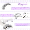 Magnetic Eyelashes Natural Look 2 Pairs Magnetic Lashes with Applicator