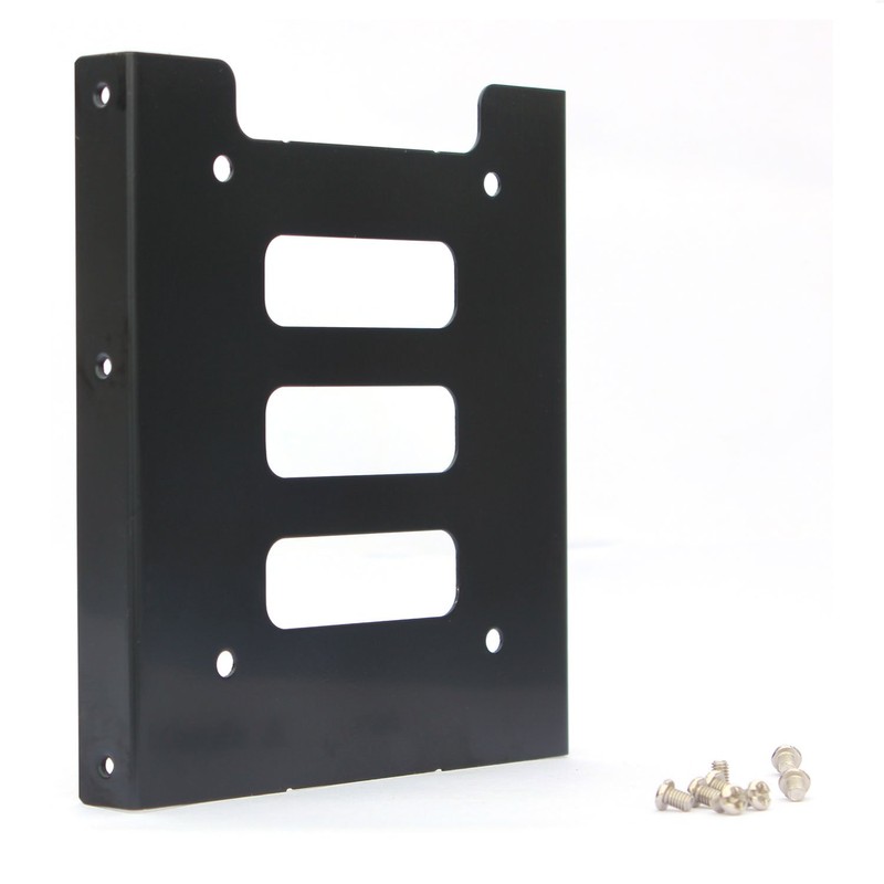 2.5 inch SSD HDD to 3.5 inch Black Metal Mounting