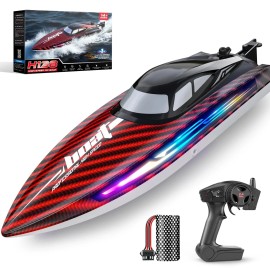 Jogpun RC Boat 30KMH with 7Light Modes,Remote Control Electric Fast Speed Boat for A...