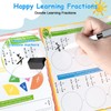 Magnetic Fraction Educational Puzzle(22X18cm), Fraction Fun Math Memory Cards