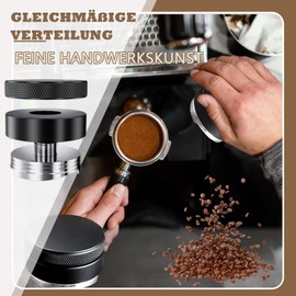 qhklew Coffee Distributor Distributor Espresso Leveler, 51 mm Diameter Adjustable Coffee Leveler, Coffee Distributor, Coffee Leveler, Barista Accessories for Home, Cafés, Bar, Office, Restaurants (51