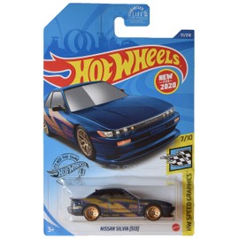 Hot Wheels Nissan Silvia, [Azul] Gráficos de velocidad 111/250 7/10