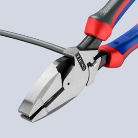 Knipex 09 12 240 SBA 9.5-Inch Ultra-High Leverage Lineman's Pliers with Fish Tape Puller and Crimper