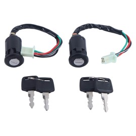 NETYANPI 2X Ignition Key Switches for Hawk 110 TaoTao Coolster Sunl Baja Roketa Apollo Kymco and More 4-Wheeler Chinese ATV Dirt Pit Bike Quad Go Kart Moped Scooter 50cc 70cc 90cc 110cc 125cc