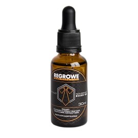 Regrowe | Aceite Portfolio | Aceite para Barba y Bigote | Romero, Hierba Buena, Sándalo, Argán y Almendras