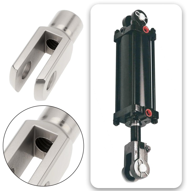 Briny River 8pcs M8x1.25 Right Hand Thread Clevis Fork End