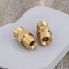 LT Easiyl 2 PCS 9/16"-18 Welding Hose Coupling Adapter Brass