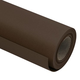 RUSPEPA 30"x 393"(32.8') Chocolate Brown Kraft Wrapping Paper Large Jumbo Roll, Recyclable Art Gift Wrap Paper for Gift Wrapping, Table Covering, Craft Supplies, Bouquet Flower, Bulletin Board, 80GSM