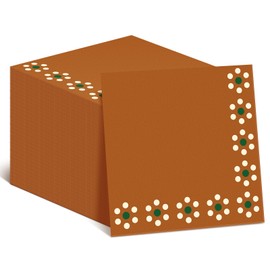 AmazingSpark 100 Pack Platos De Barro Mexicanos Mexican Fiesta Paper Napkins Terracotta Paper Napkins for Barro Mexicano Cinco de Mayo Table Decor Birthday Wedding Party Supplies