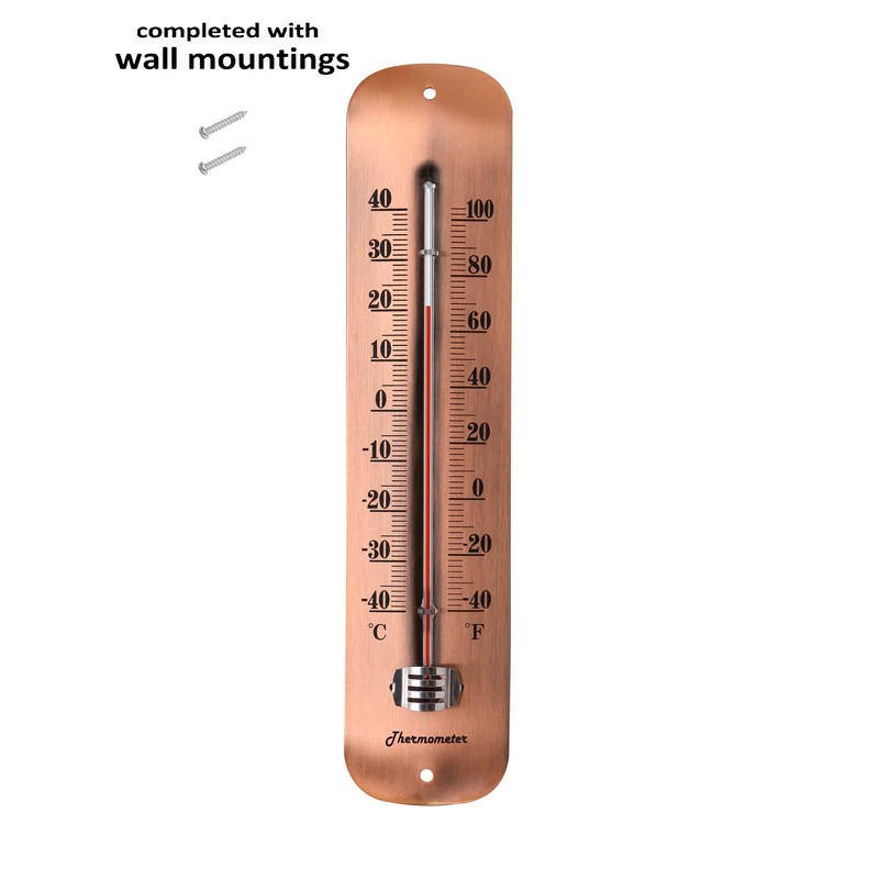 TERMOFLY New Premium Indoor/Outdoor Thermometers Decorative (Bronze)