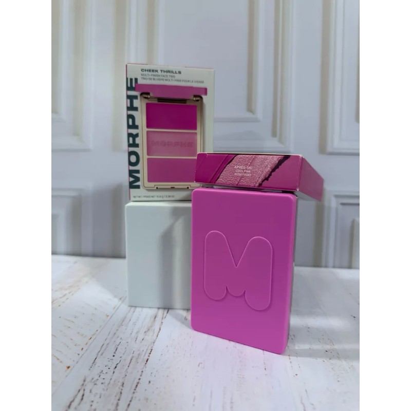 Rubor Morphe Cheek Thrills Multi-finish Face Trio Paleta Apres-ski