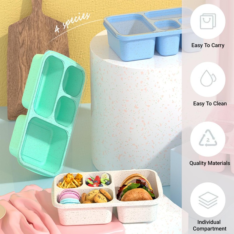 ZHUIYIWIN Lunch Box for Children, Lunch Box, Bento Box, Colourful,